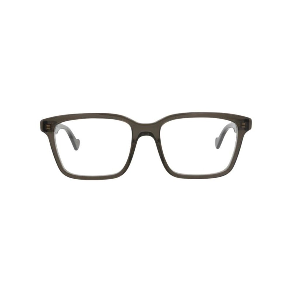 Gucci Square-Frame Acetate Optical Frames Brown Mens